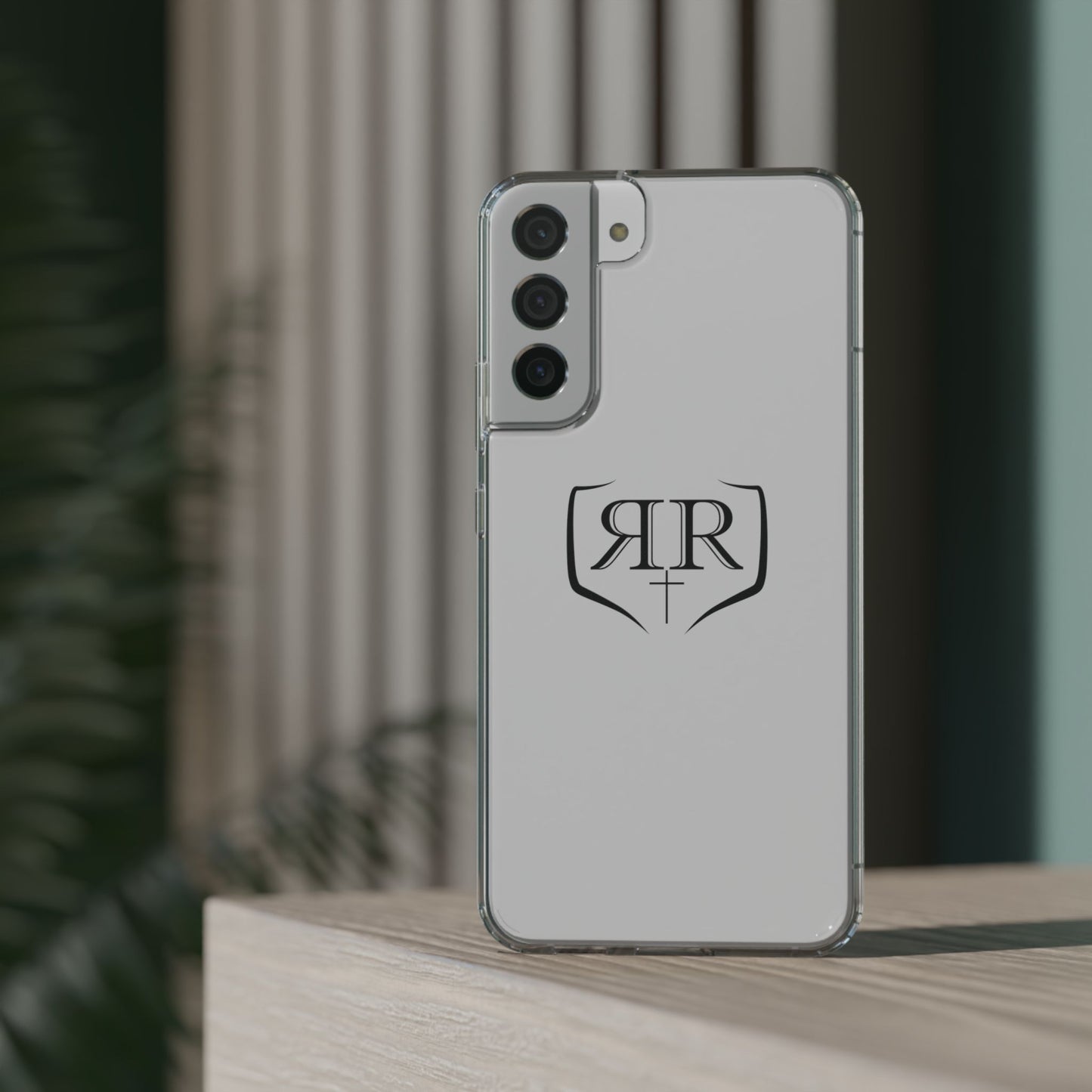 Transparent Double R Phone Case Black