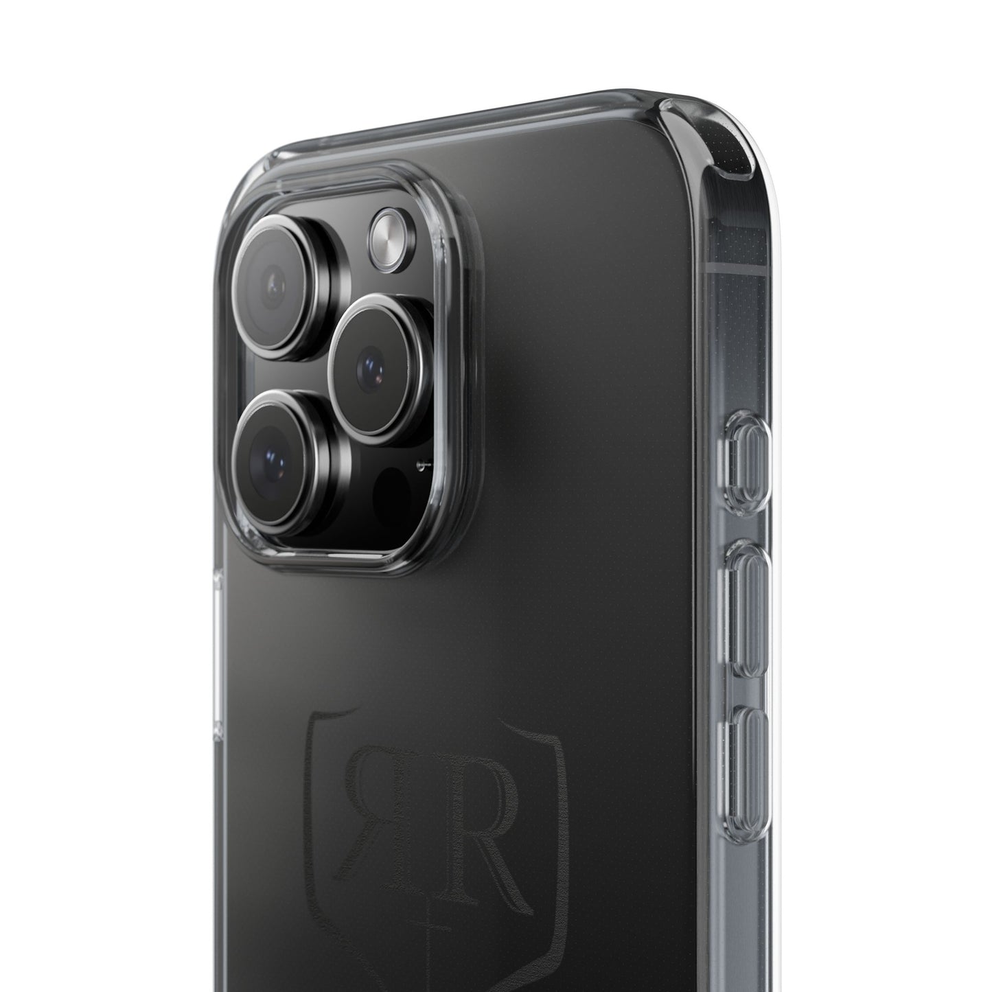 Transparent Double R Phone Case Black