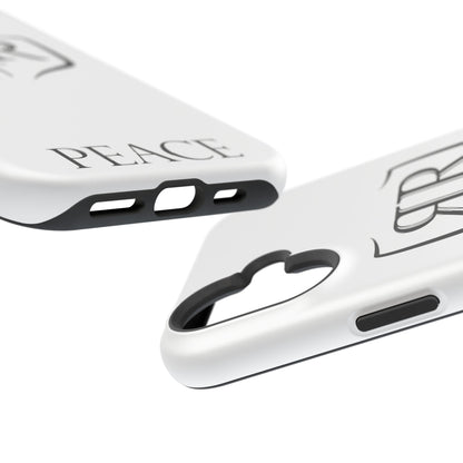 "PEACE" Black Magnetic Phone Case