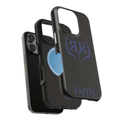 "FAITH" Blue Magnetic Phone Case