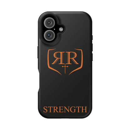 "STRENGTH" Orange Magnetic Phone Case