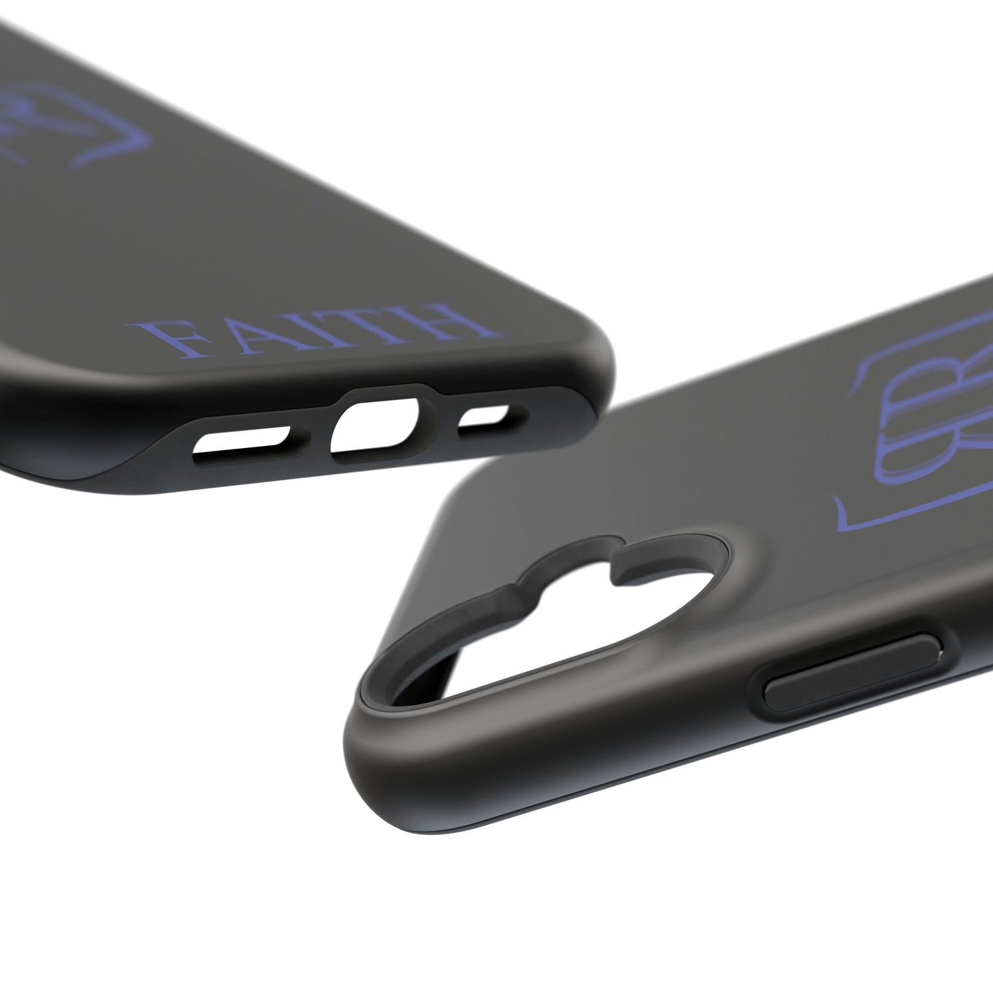 "FAITH" Blue Tough Phone Case