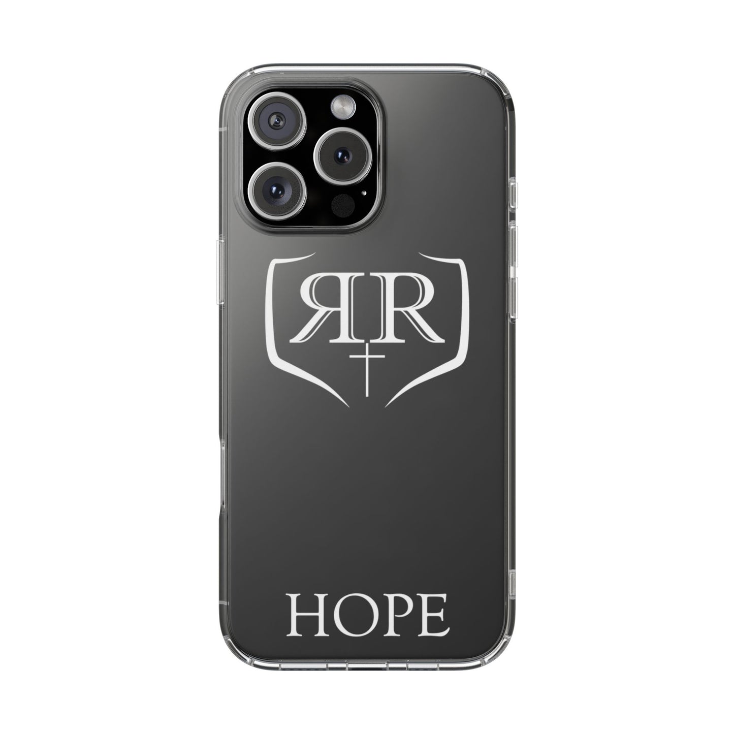Transparent "HOPE" White Phone Case