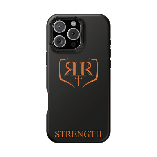 "STRENGTH" Orange Magnetic Phone Case