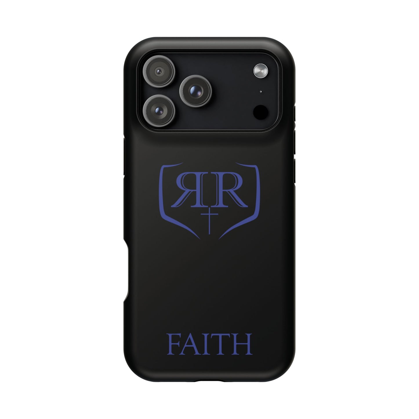"FAITH" Blue Magnetic Phone Case