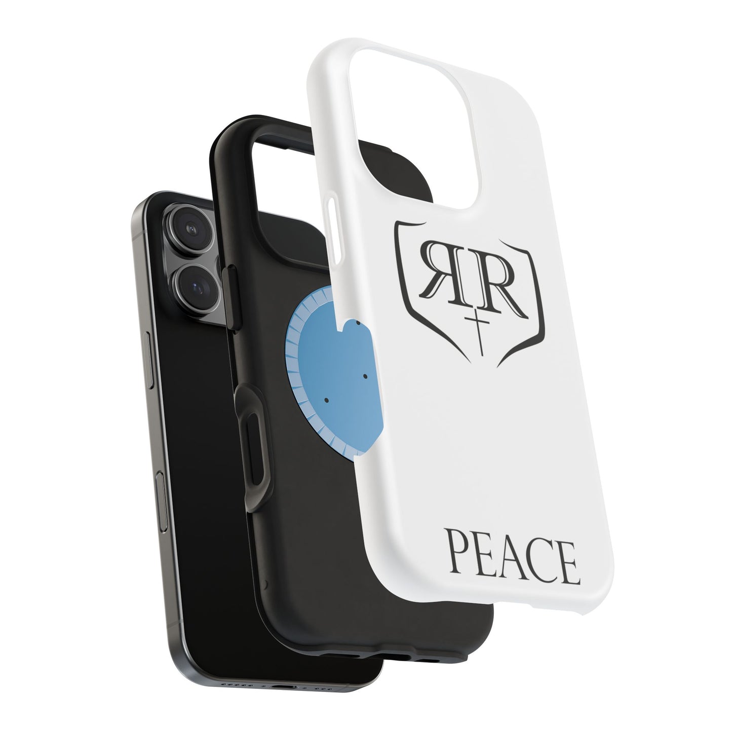 "PEACE" Black Magnetic Phone Case