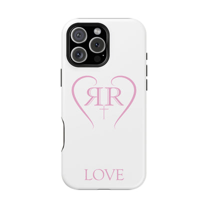 "LOVE" Pink Tough Phone Case