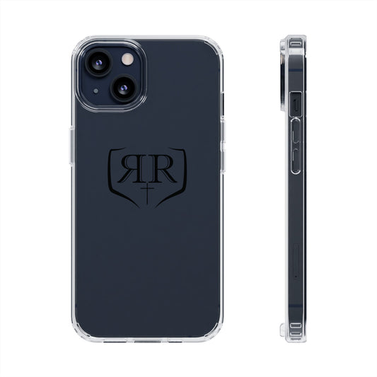 Transparent Double R Phone Case Black
