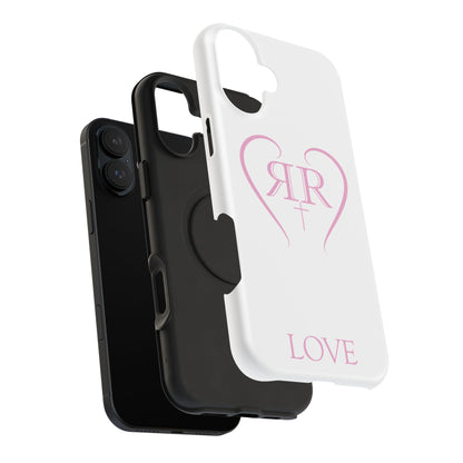"LOVE" Pink Tough Phone Case