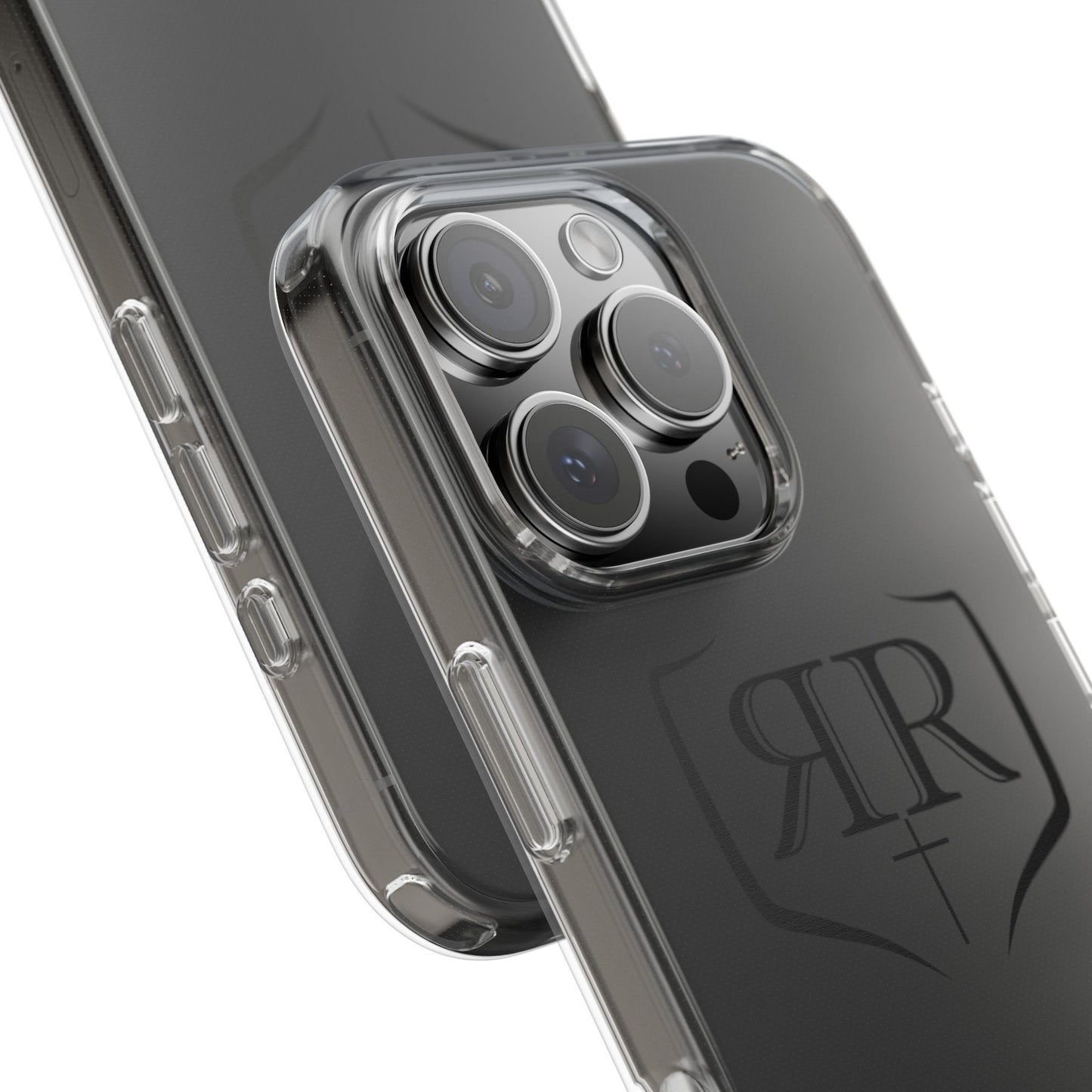 Transparent "PEACE" Black Phone Case