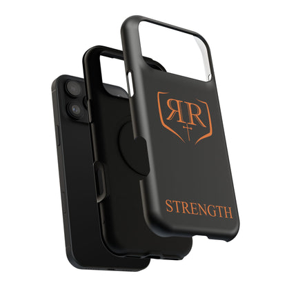 "STRENGTH" Orange Tough Phone Case