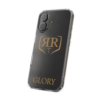 Transparent "GLORY" Gold Phone Case