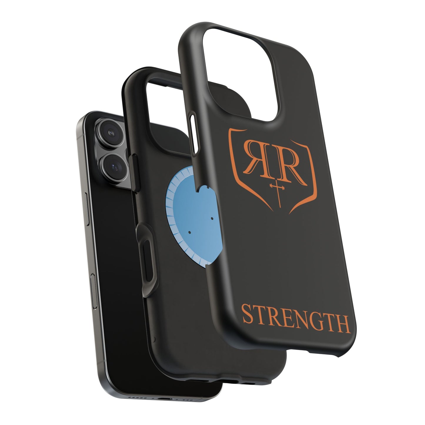 "STRENGTH" Orange Magnetic Phone Case