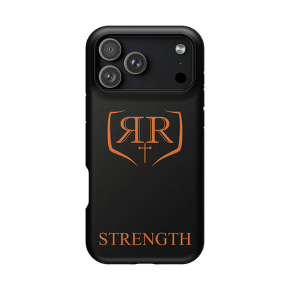 "STRENGTH" Orange Magnetic Phone Case
