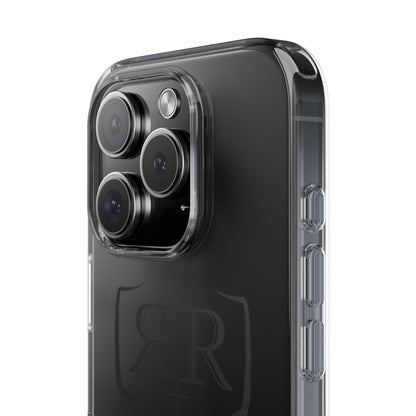Transparent "PEACE" Black Phone Case