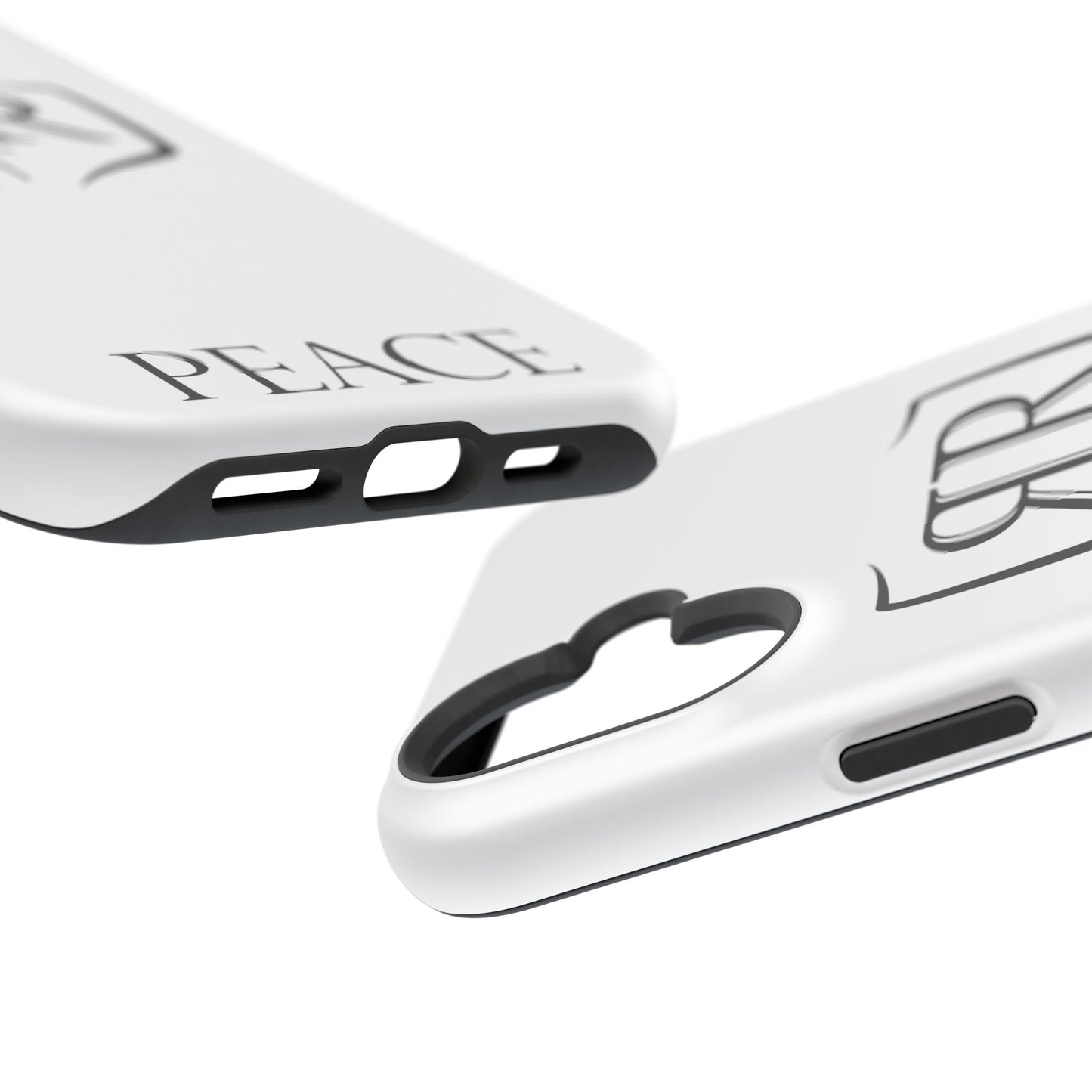 "PEACE" Black Tough Phone Case