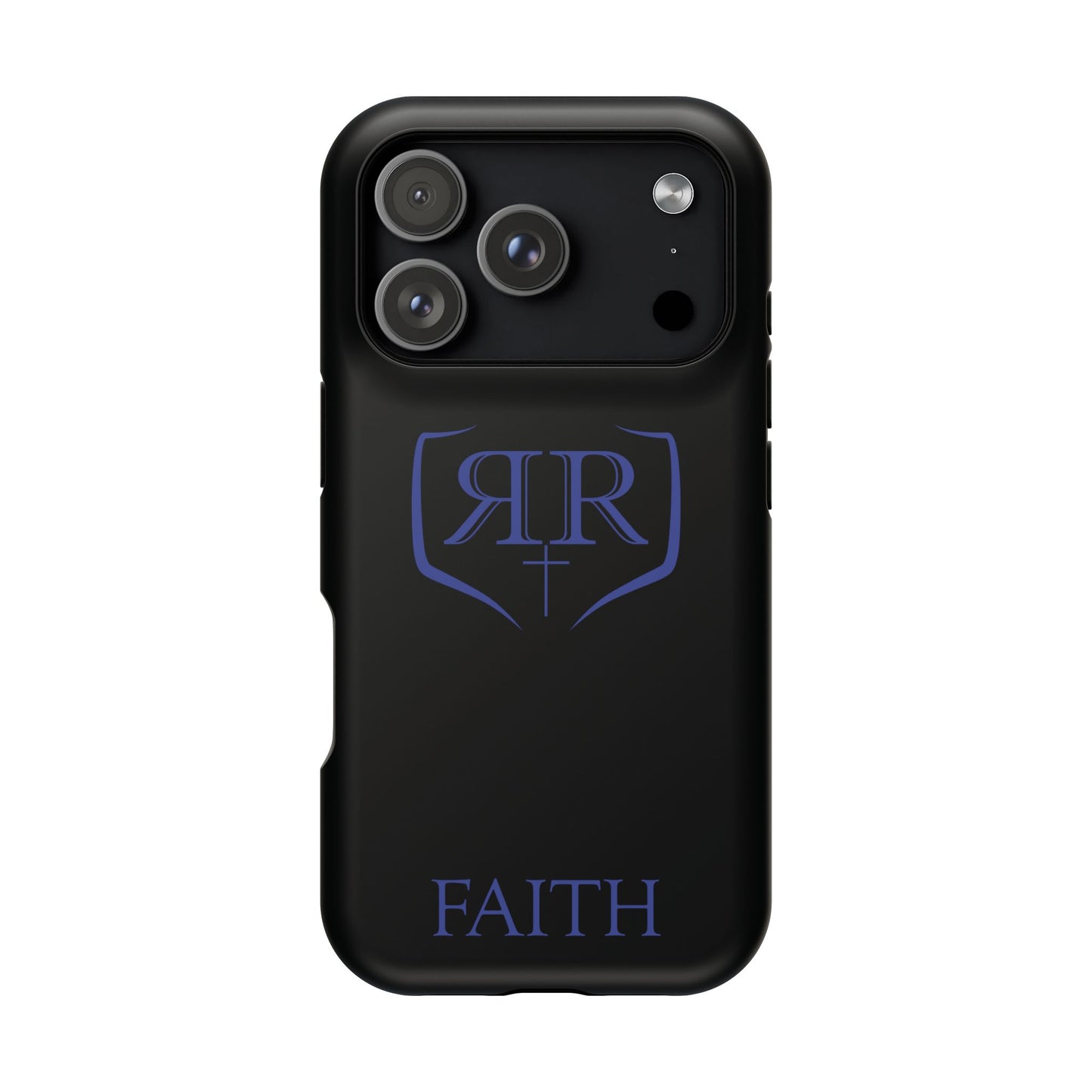 "FAITH" Blue Magnetic Phone Case