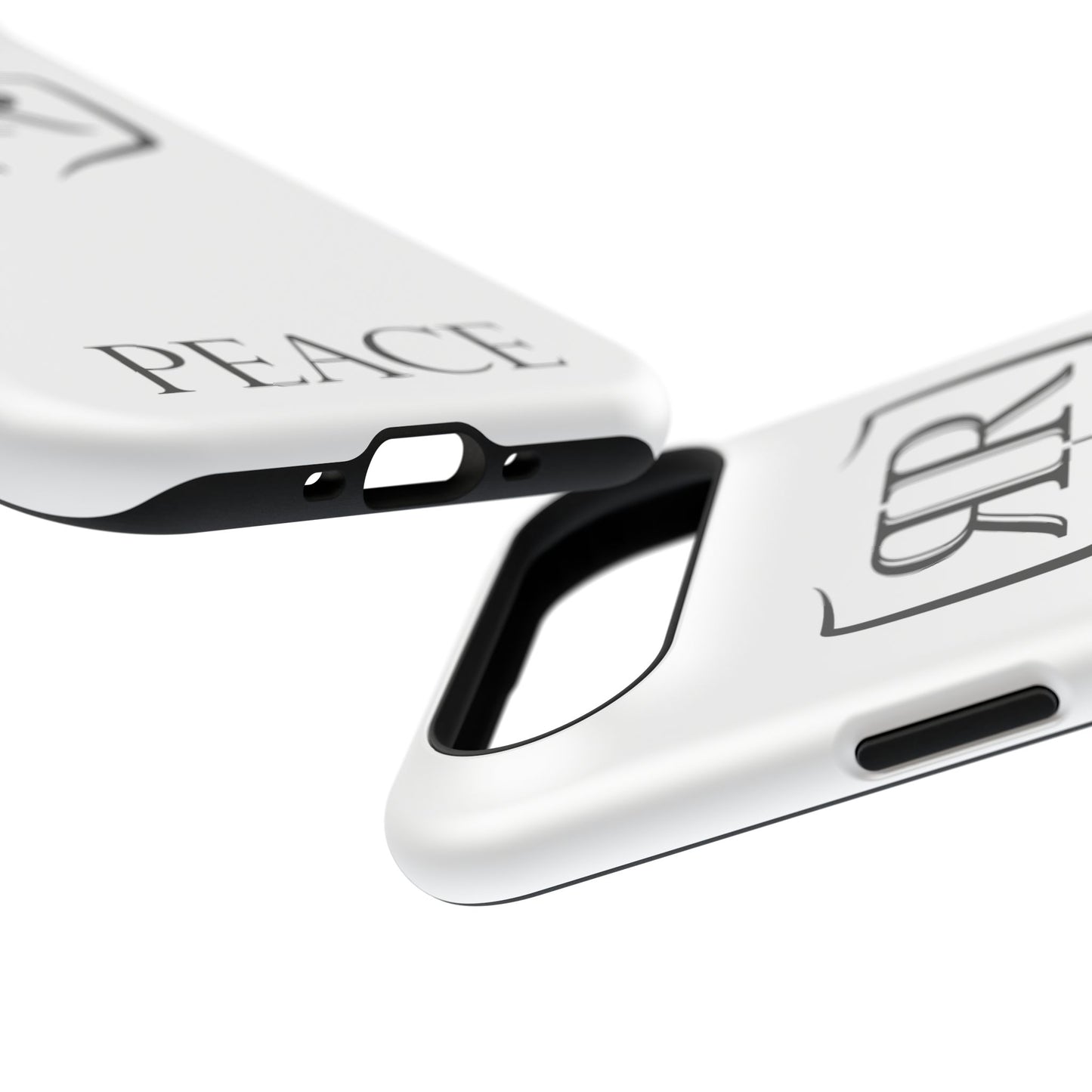 "PEACE" Black Tough Phone Case