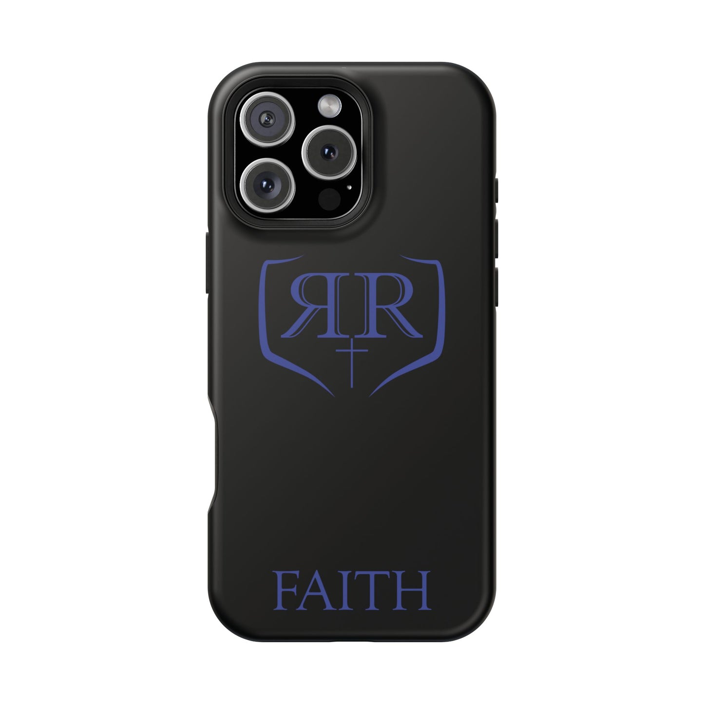 "FAITH" Blue Magnetic Phone Case