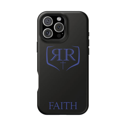 "FAITH" Blue Magnetic Phone Case
