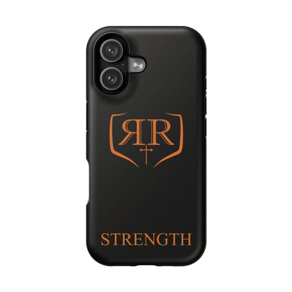 "STRENGTH" Orange Magnetic Phone Case