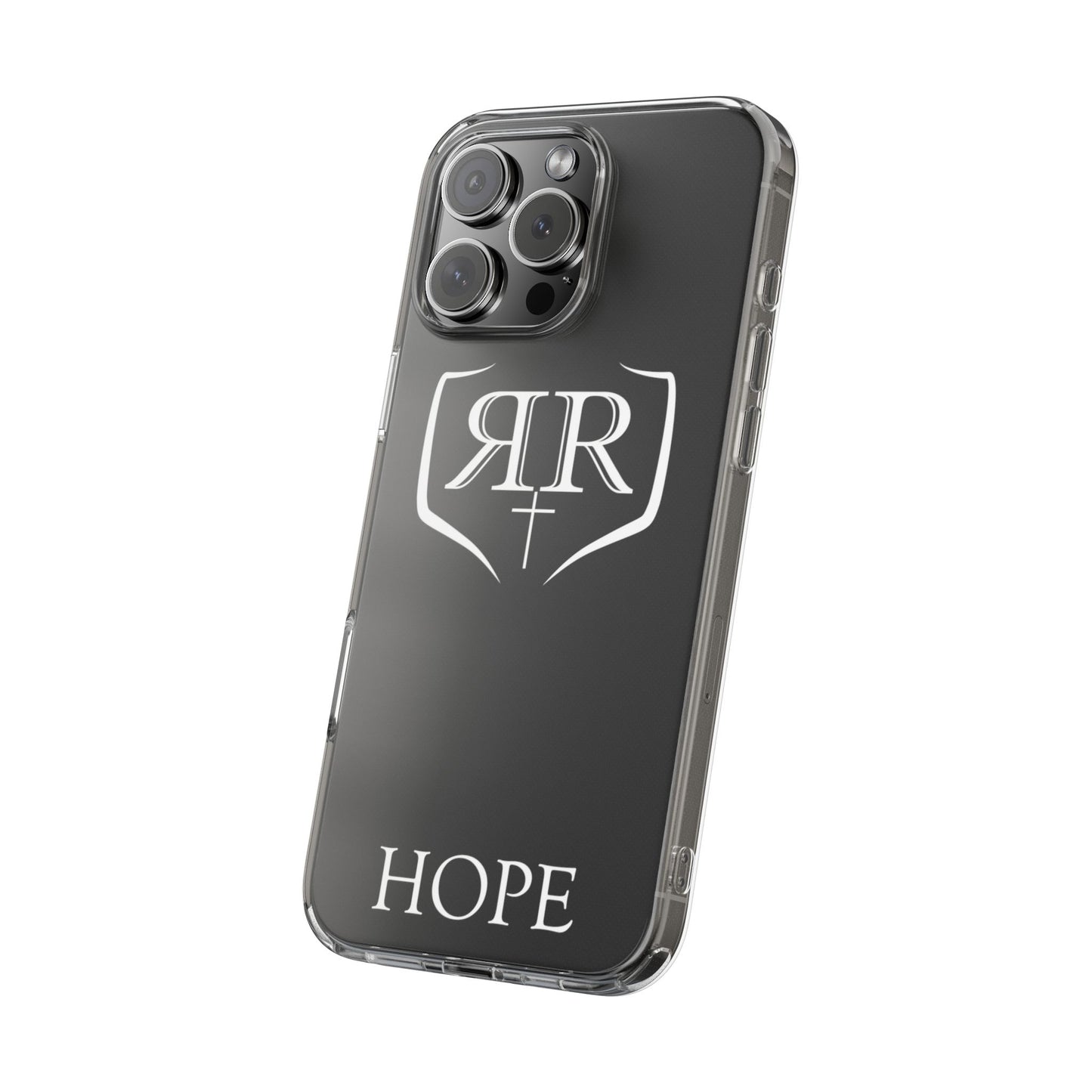 Transparent "HOPE" White Phone Case