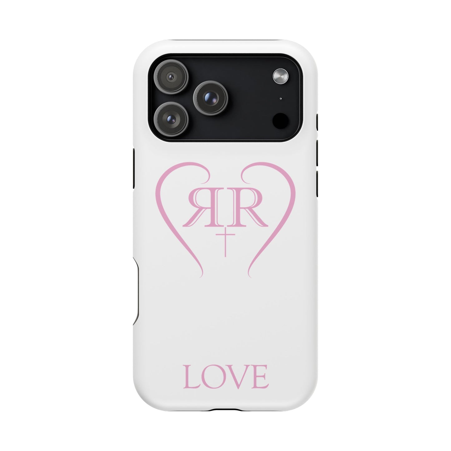 "LOVE" Pink Tough Phone Case
