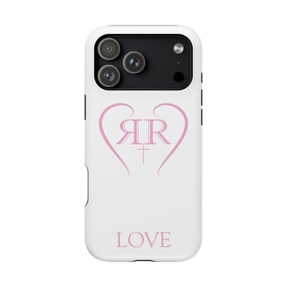 "LOVE" Pink Tough Phone Case
