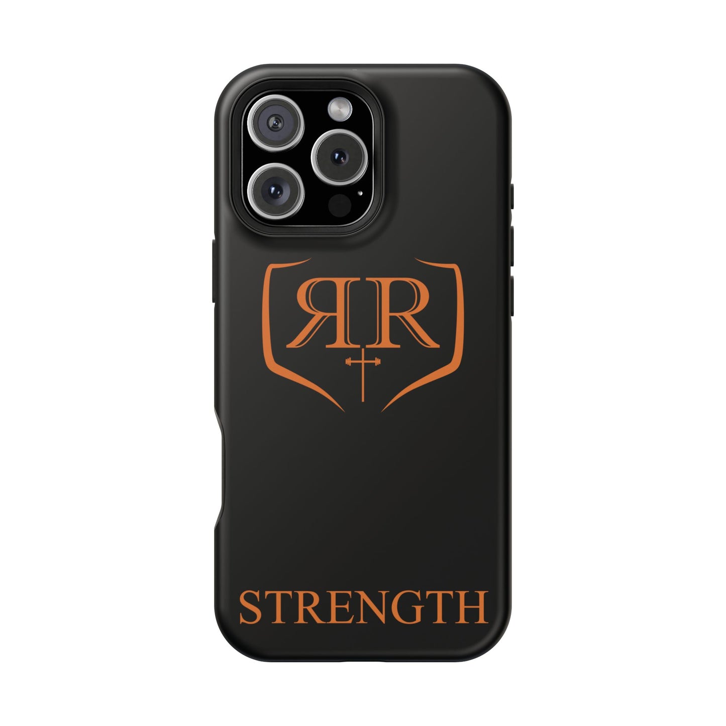 "STRENGTH" Orange Magnetic Phone Case