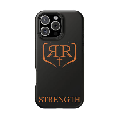 "STRENGTH" Orange Magnetic Phone Case