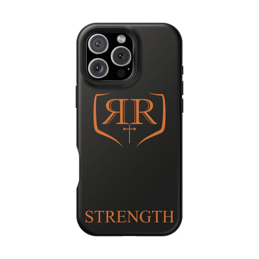"STRENGTH" Orange Magnetic Phone Case