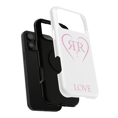 "LOVE" Pink Tough Phone Case