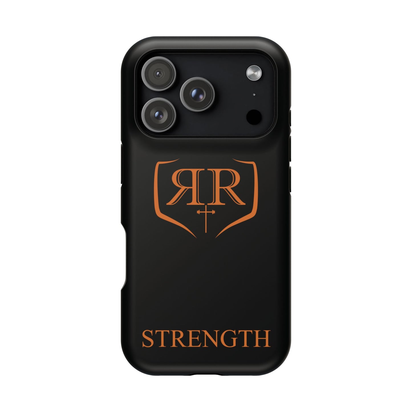 "STRENGTH" Orange Magnetic Phone Case