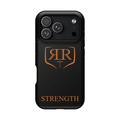 "STRENGTH" Orange Magnetic Phone Case