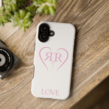 "LOVE" Pink Tough Phone Case