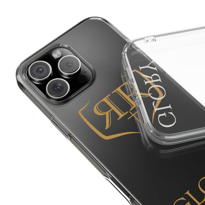 Transparent "GLORY" Gold Phone Case