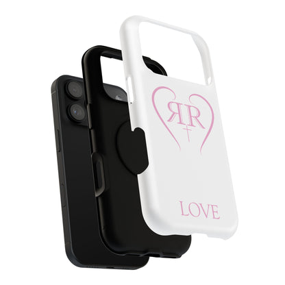 "LOVE" Pink Tough Phone Case