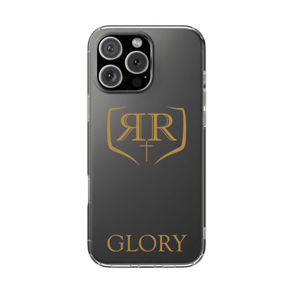 Transparent "GLORY" Gold Phone Case