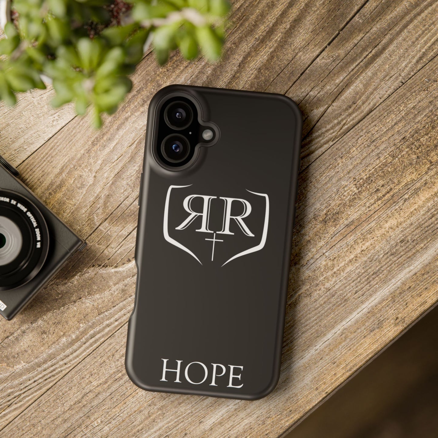 "HOPE" White Tough Phone Case
