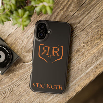 "STRENGTH" Orange Tough Phone Case